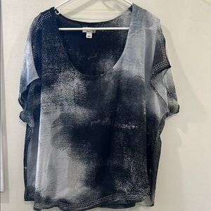 World Unity Woman, Short Sleeve, 1X, Blk/Gry